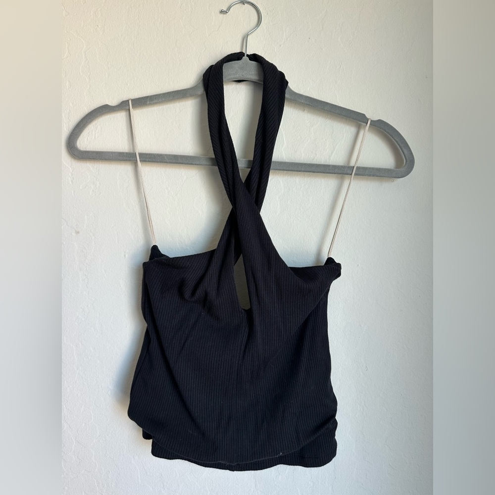 Wilfred Black Halter Top